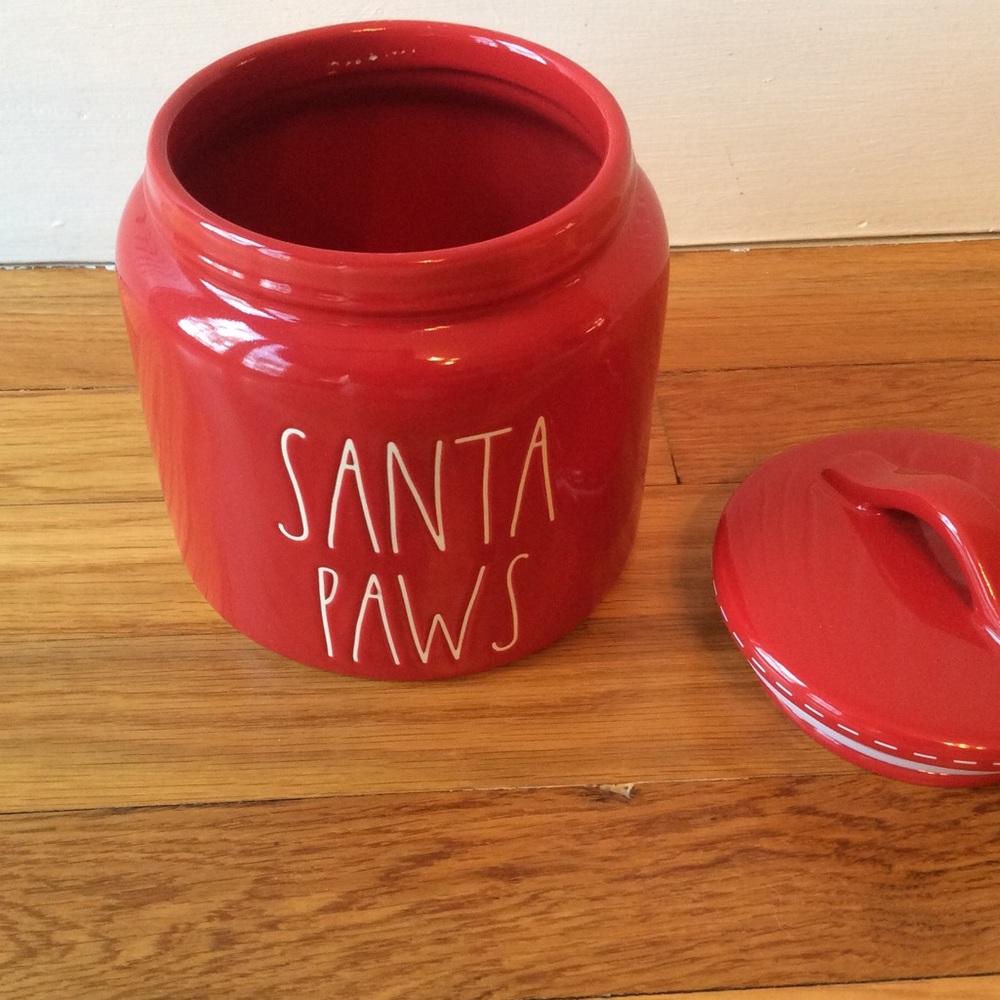 Rae Dunn RED Ceramic Container with Lid - Picture 2 of 4